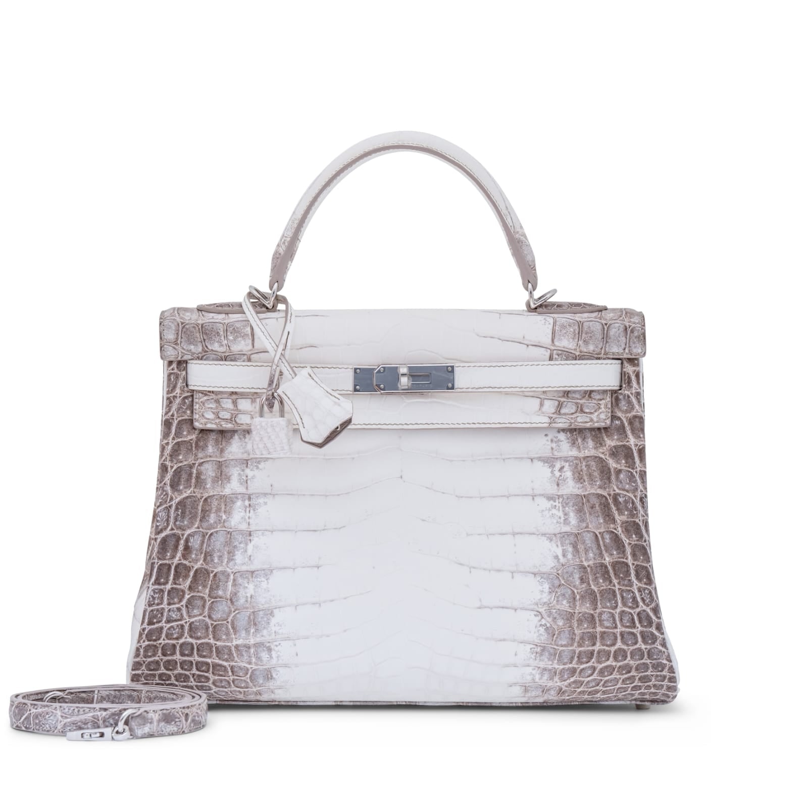 Hermes Kelly 20 Mini Sellier Rose Scheherazade Alligator Bag Palladium Hardware