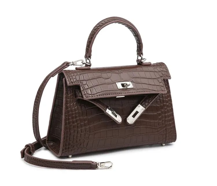 Hermes Kelly 20 Mini Sellier Rose Scheherazade Alligator Bag Palladium Hardware